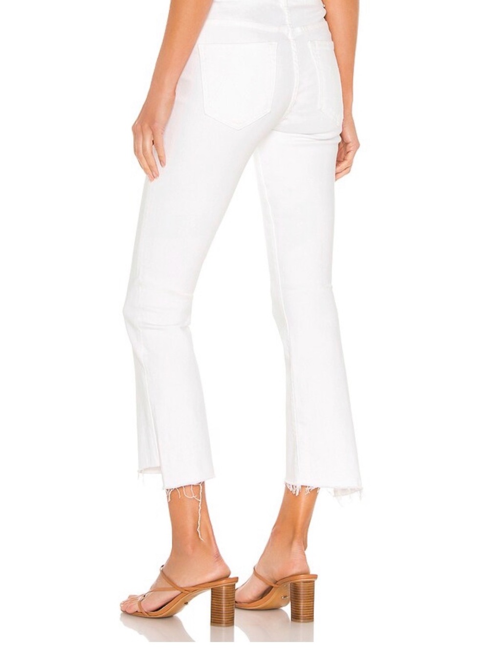 MOTHER The Insider Crop Step Fray Fairest Of Them All Cropped Flare Jeans - Picture 3 of 13